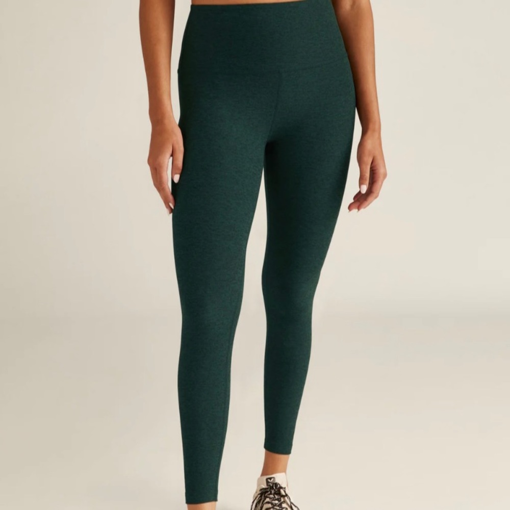 Spacedye Caught In The Midi High Waisted Legging Green midnight heather size M